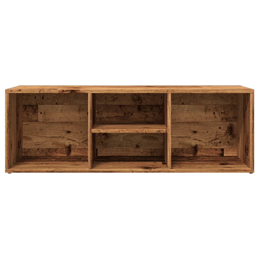Banc de rangement à chaussures vieux bois 105x35x35 cm - XIOS