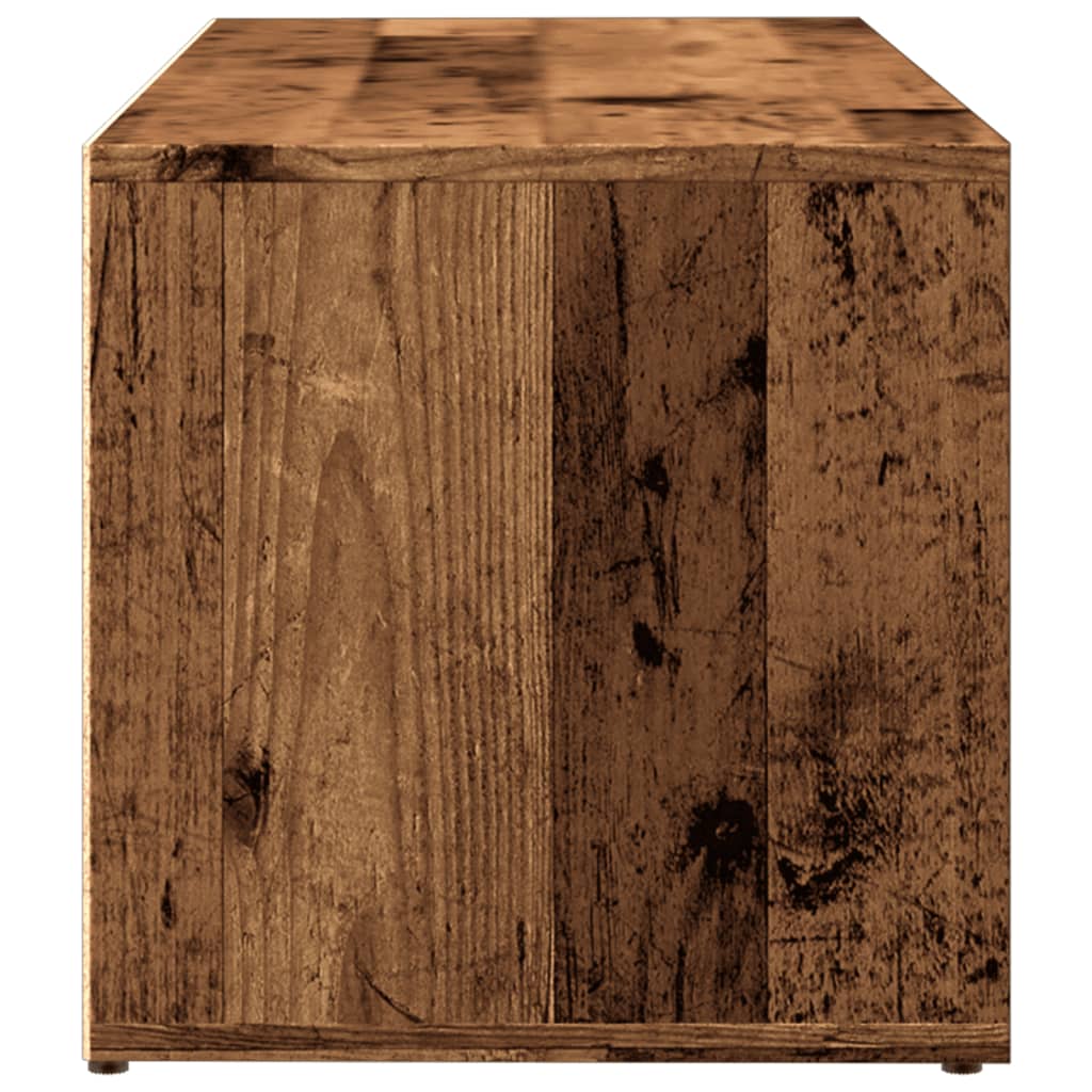 Banc de rangement à chaussures vieux bois 105x35x35 cm - XIOS