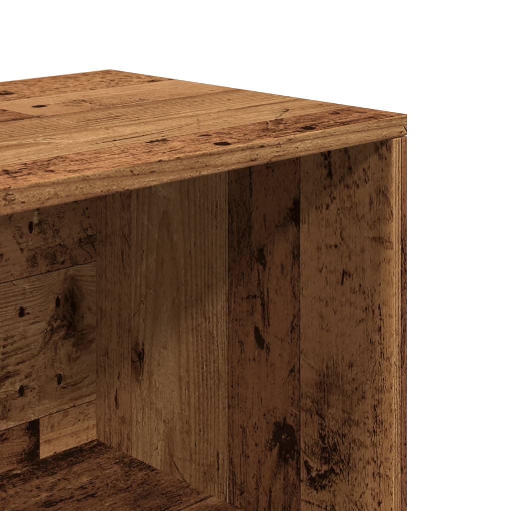 Banc de rangement à chaussures vieux bois 105x35x35 cm - XIOS