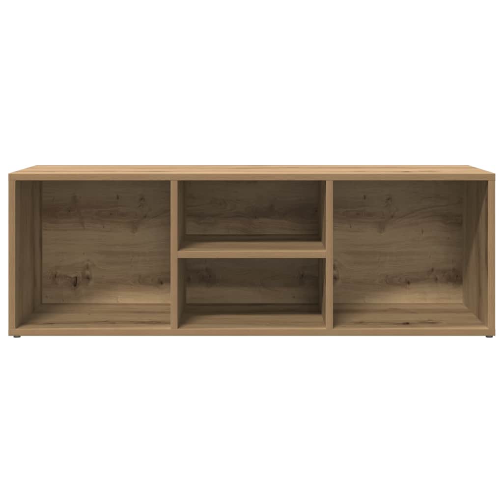 Banc de rangement à chaussures chêne artisanal 105x35x35 cm - XIOS