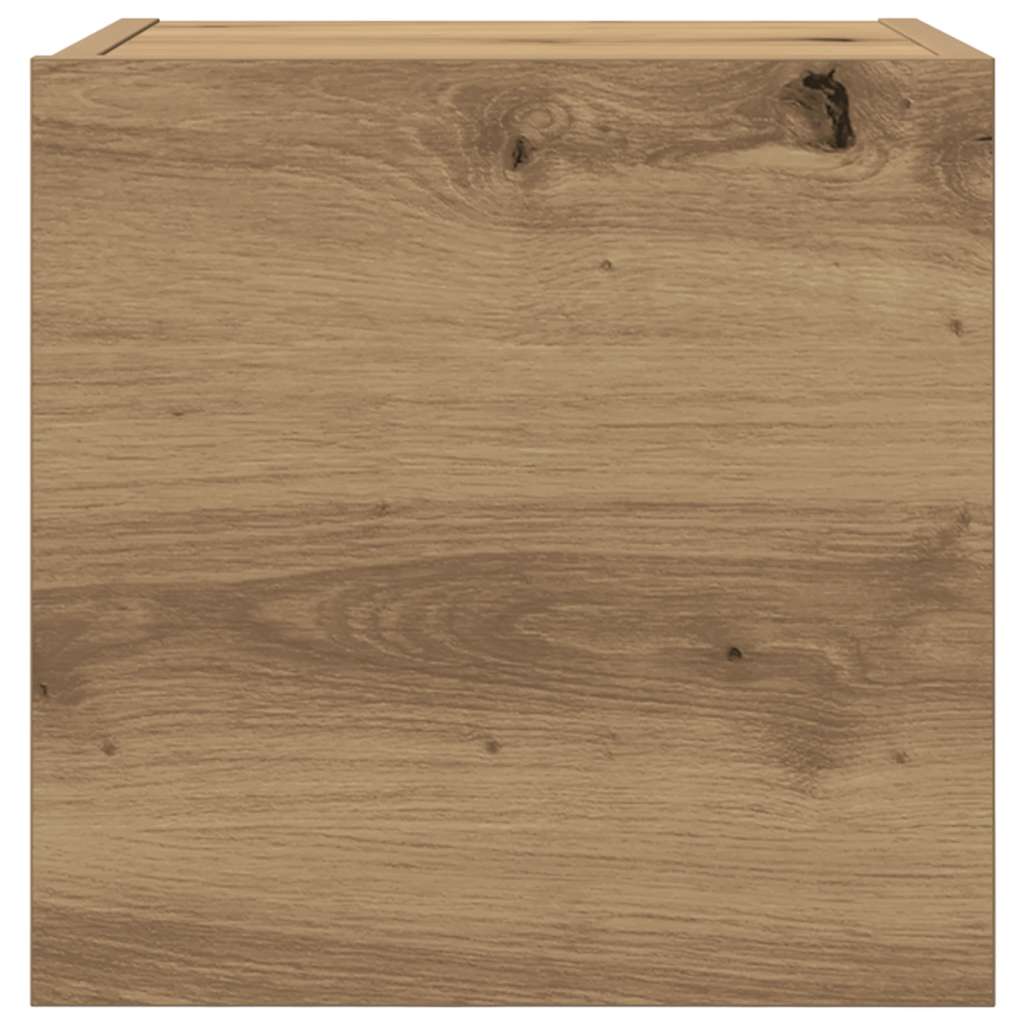 Meuble TV mural chêne artisanal 30,5x30x30 cm - XIOS