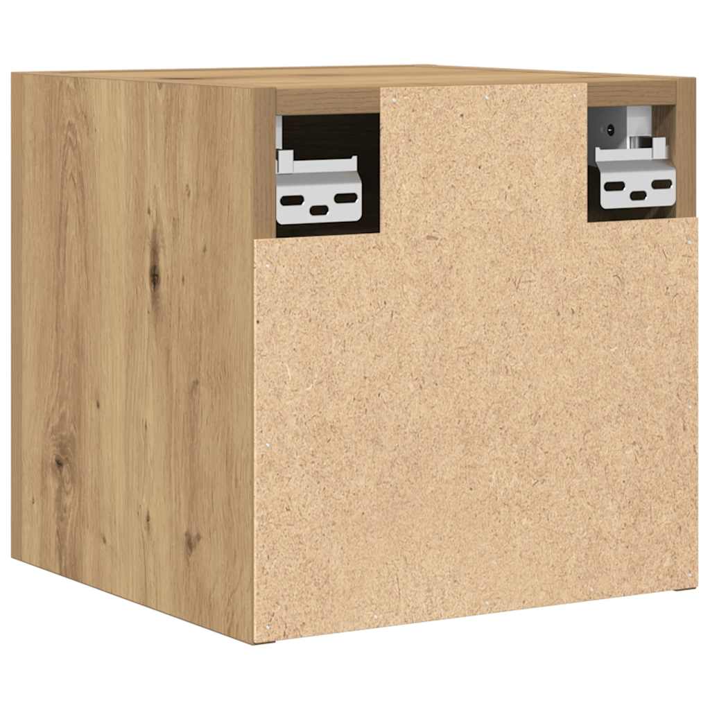 Meuble TV mural chêne artisanal 30,5x30x30 cm - XIOS