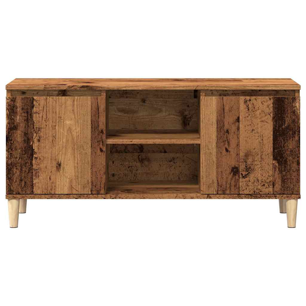 Meuble TV vieux bois 102x35x50 cm bois d'ingénierie - XIOS