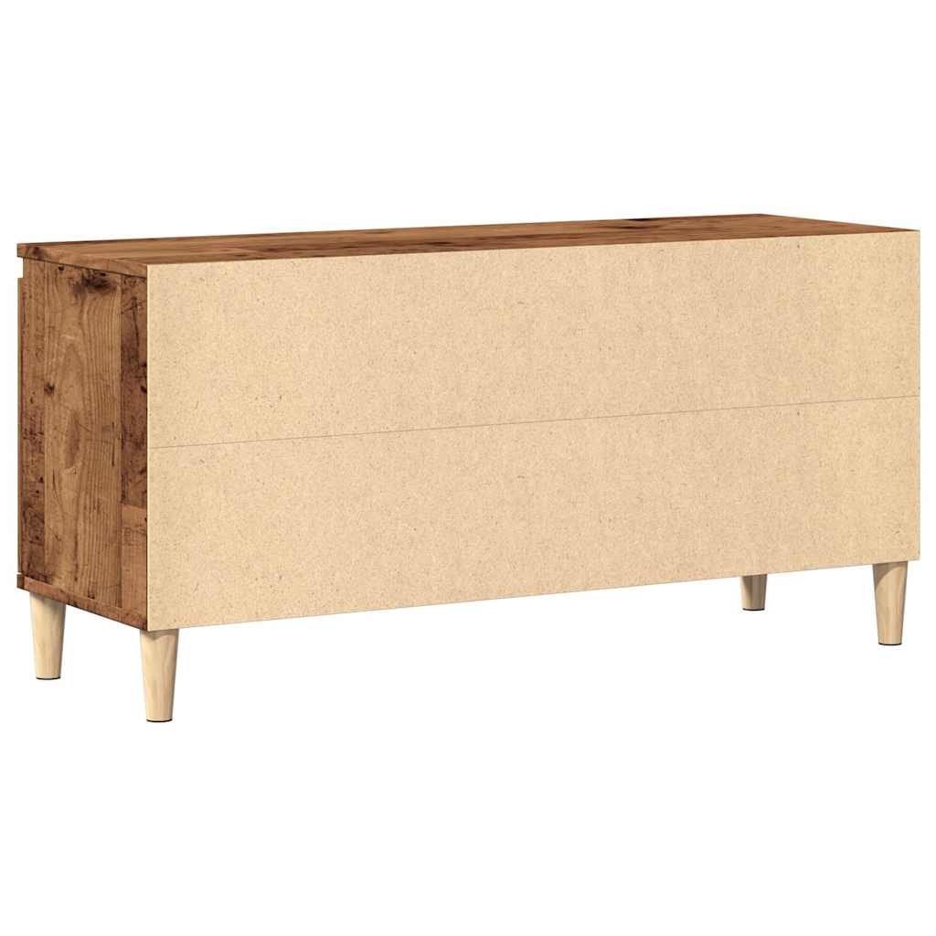 Meuble TV vieux bois 102x35x50 cm bois d'ingénierie - XIOS