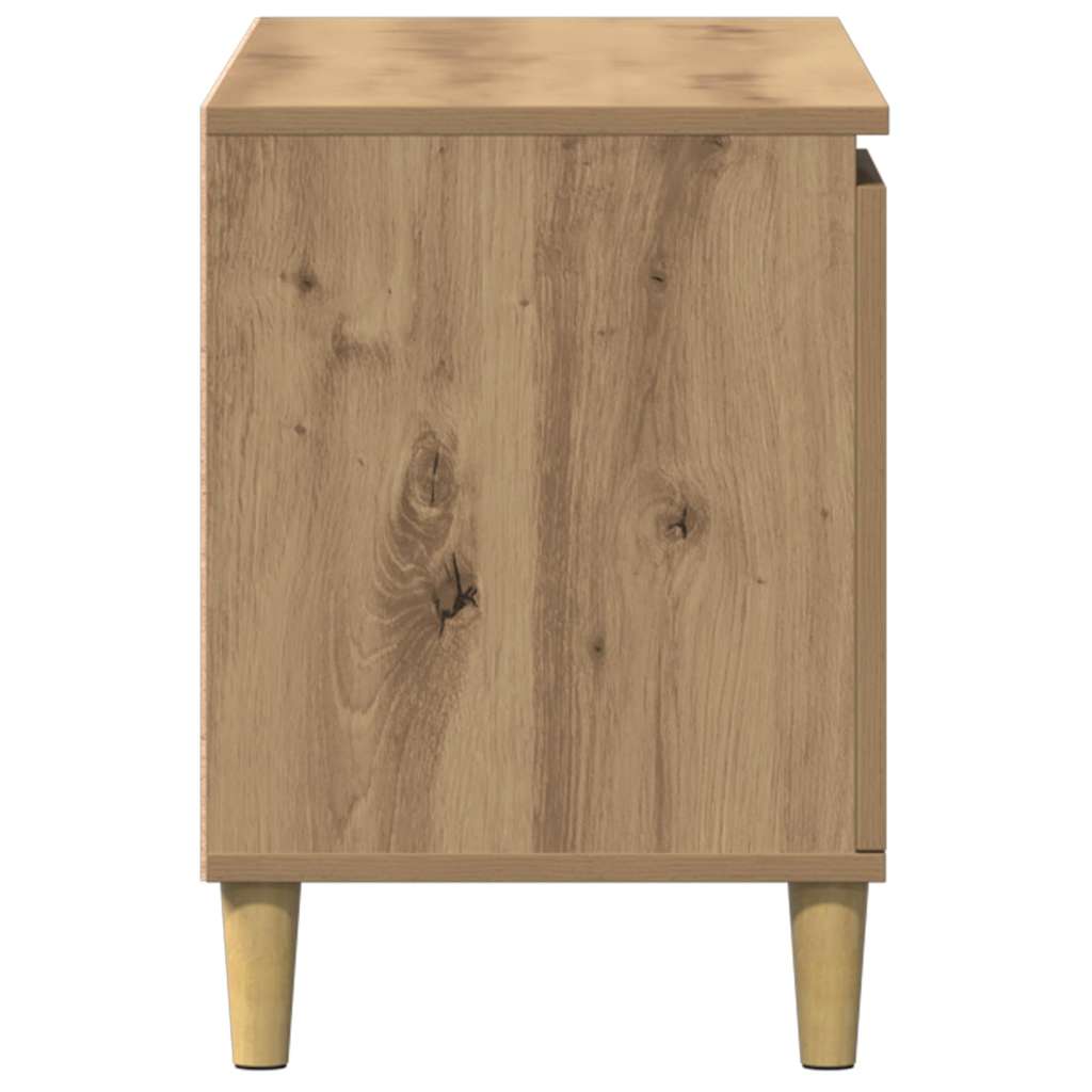Meuble TV chêne artisanal 102x35x50 cm bois d'ingénierie - XIOS