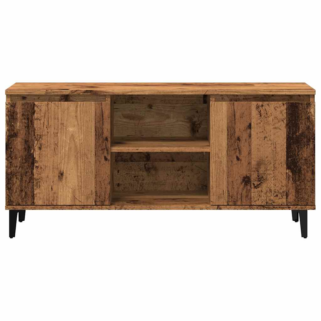 Meuble TV vieux bois 102x35x50 cm bois d'ingénierie - XIOS