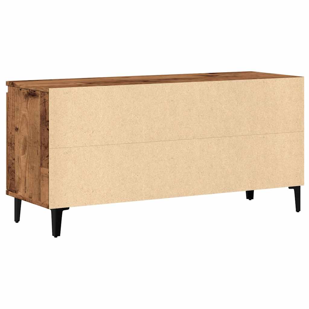 Meuble TV vieux bois 102x35x50 cm bois d'ingénierie - XIOS