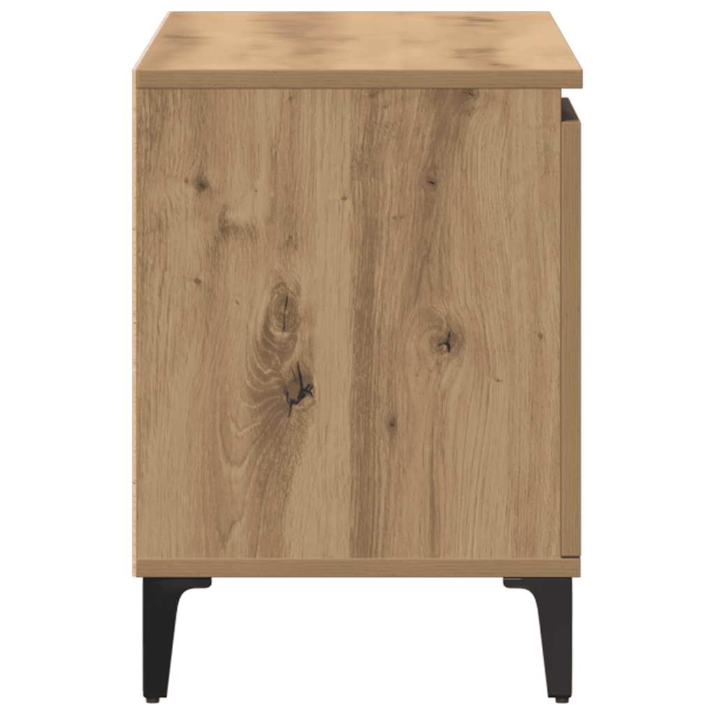 Meuble TV chêne artisanal 102x35x50 cm bois d'ingénierie - XIOS