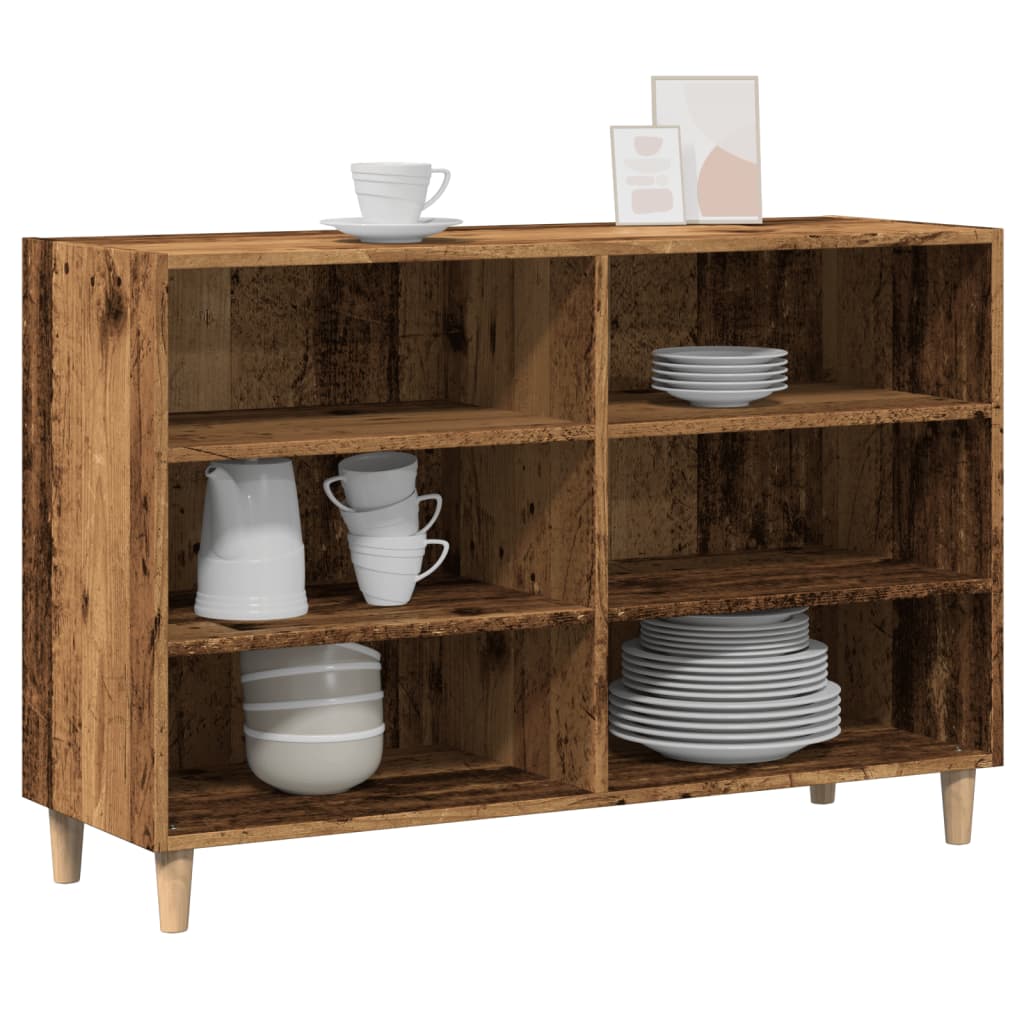 Buffet vieux bois 103,5x35x70 cm bois d'ingénierie