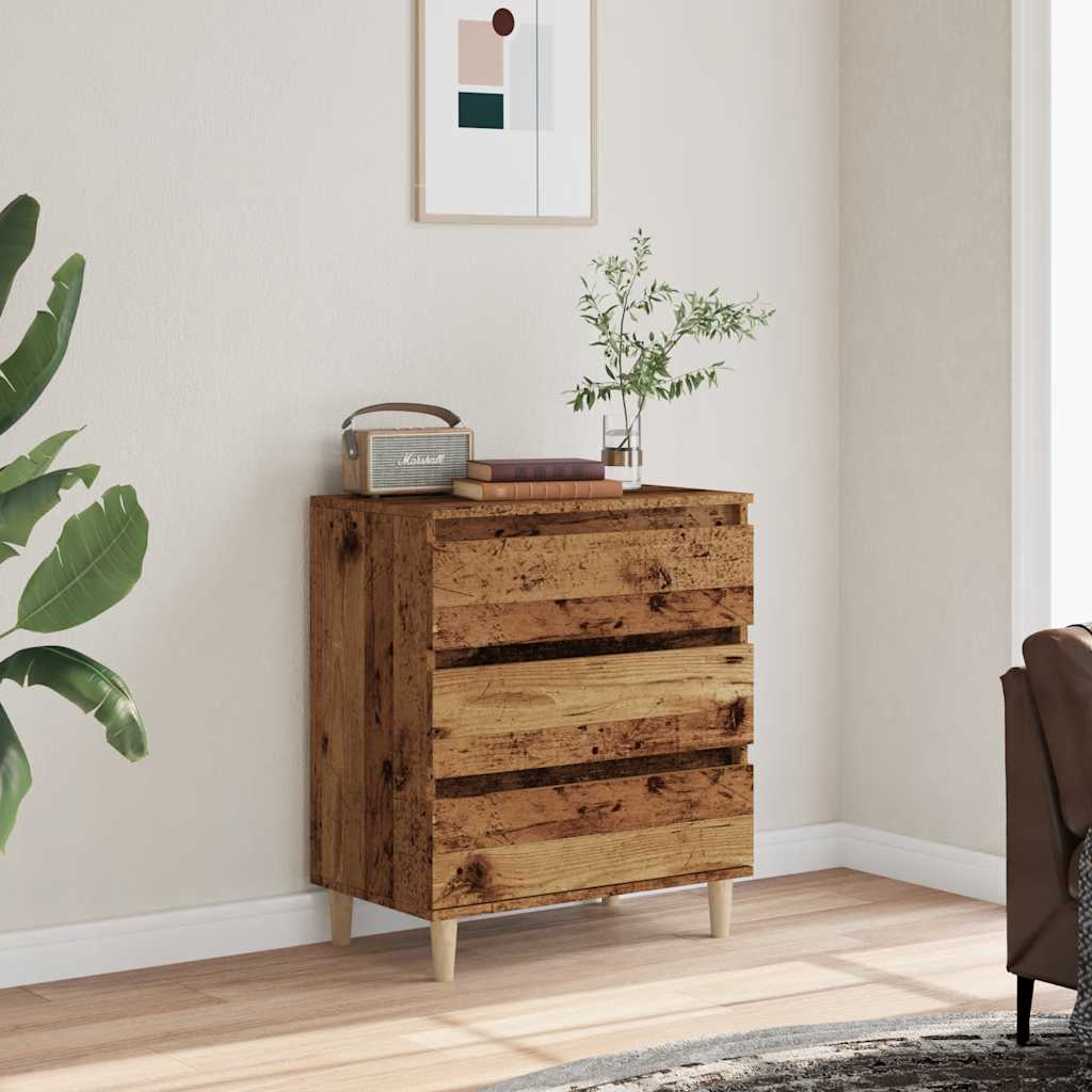 Buffet vieux bois 60x35x70 cm bois d'ingénierie - XIOS