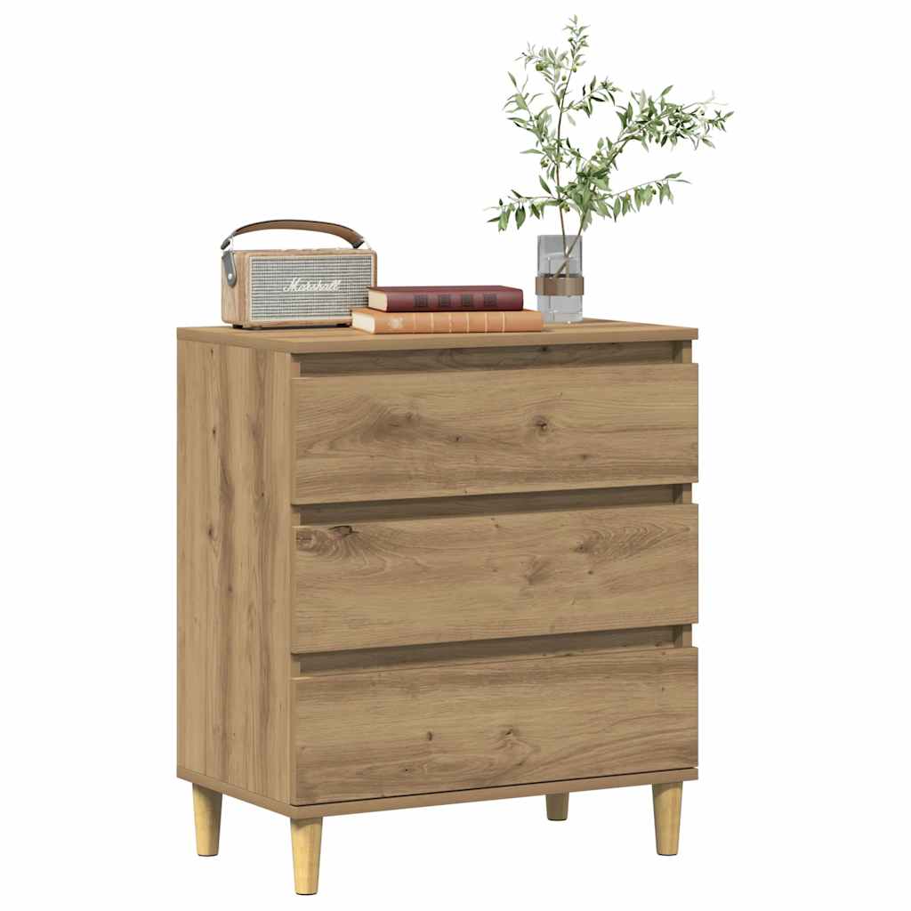Buffet chêne artisanal 60x35x70 cm bois d'ingénierie - XIOS
