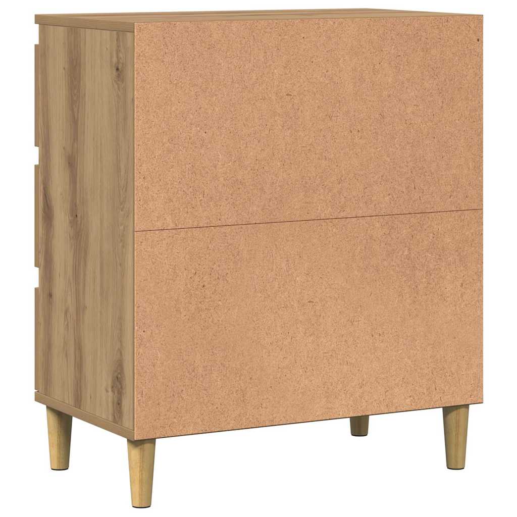 Buffet chêne artisanal 60x35x70 cm bois d'ingénierie - XIOS