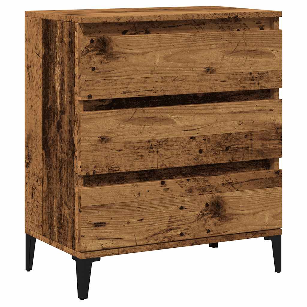 Buffet vieux bois 60x35x70 cm bois d'ingénierie - XIOS