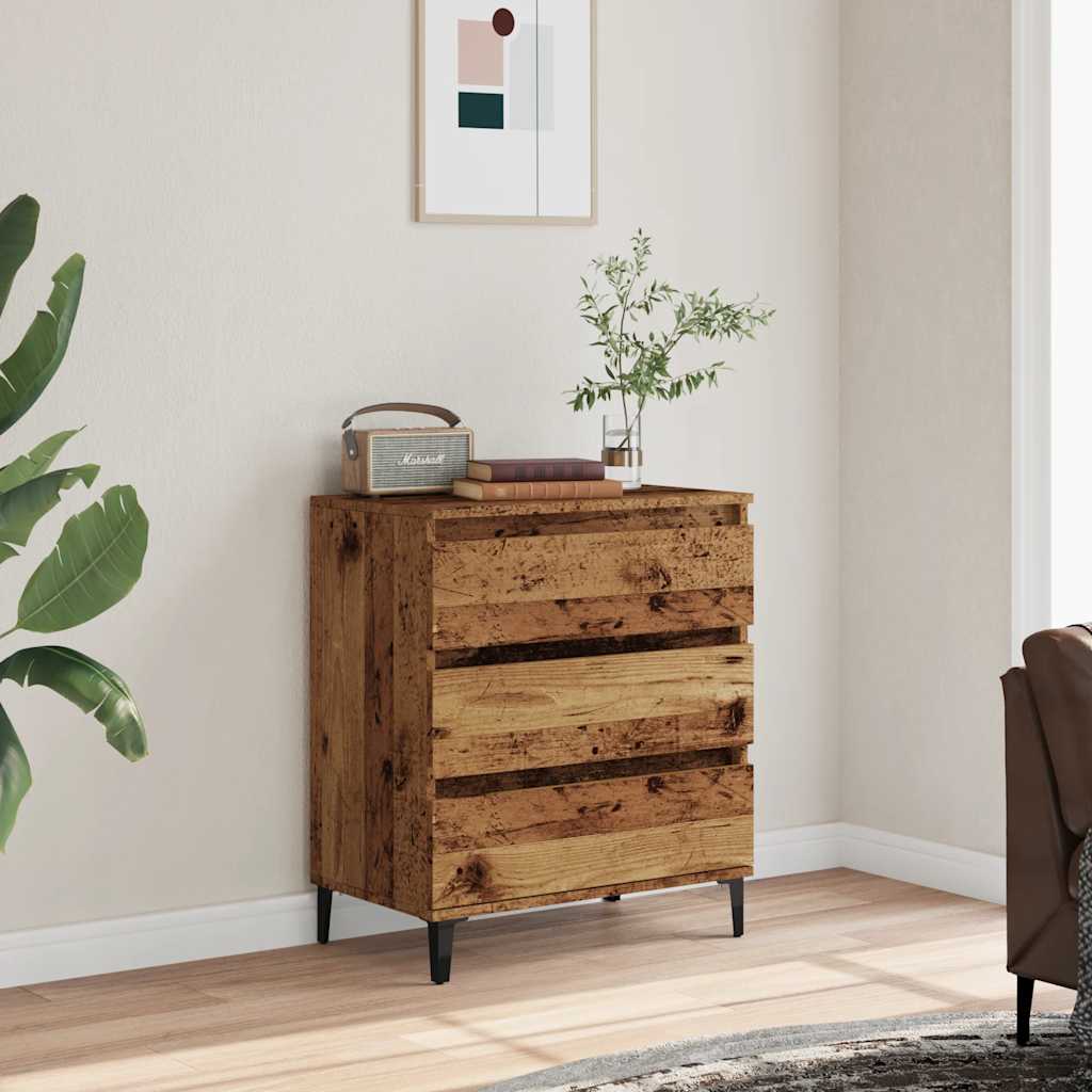 Buffet vieux bois 60x35x70 cm bois d'ingénierie - XIOS