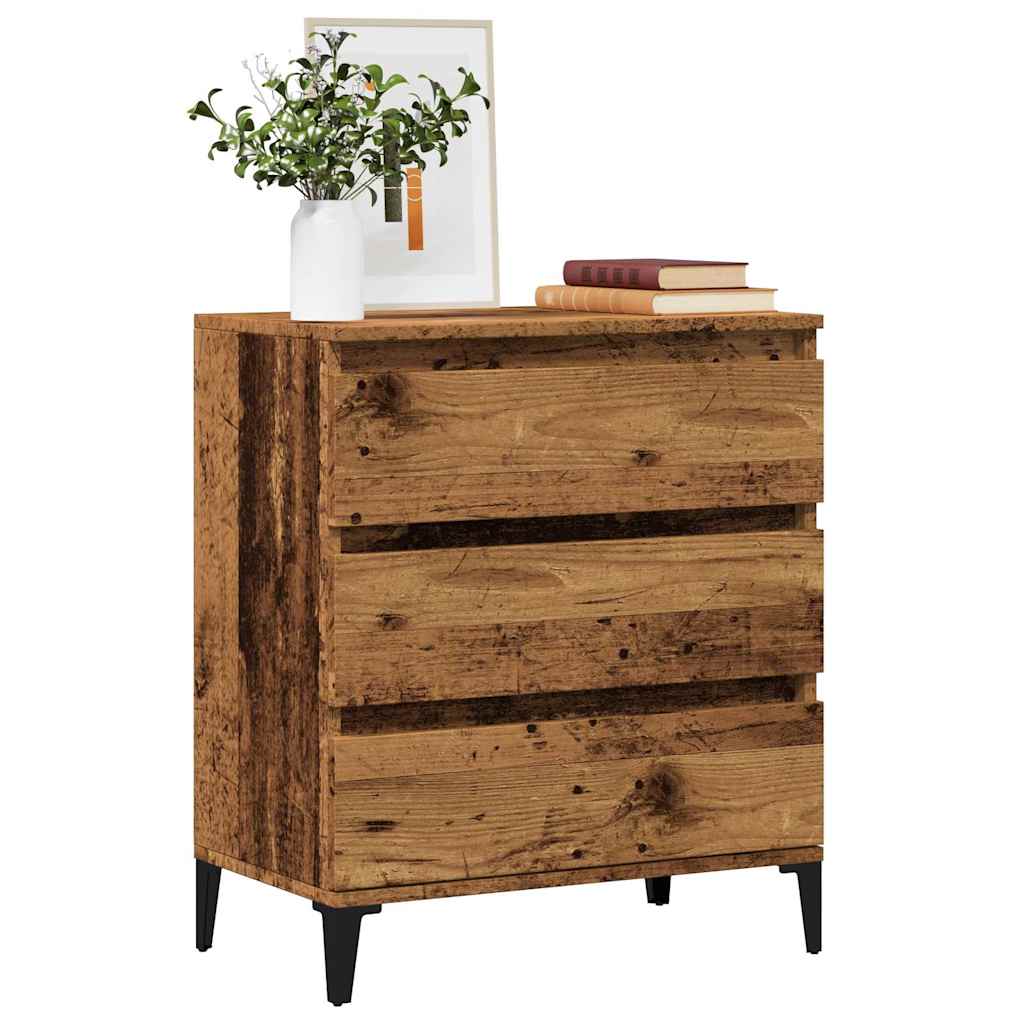Buffet vieux bois 60x35x70 cm bois d'ingénierie - XIOS