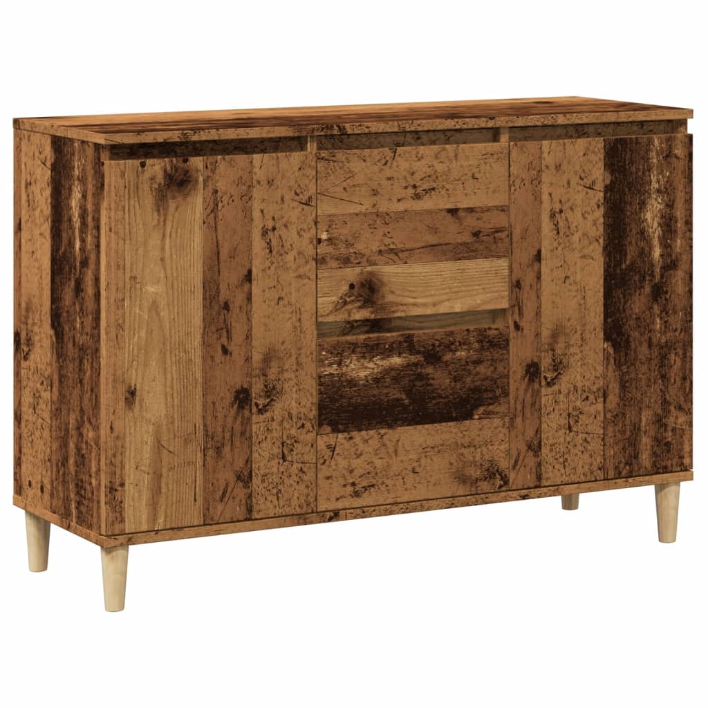 Buffet vieux bois 102x35x70 cm bois d'ingénierie - XIOS