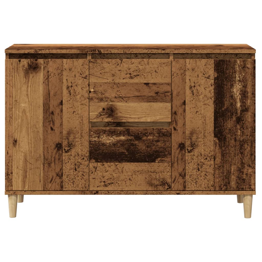Buffet vieux bois 102x35x70 cm bois d'ingénierie - XIOS