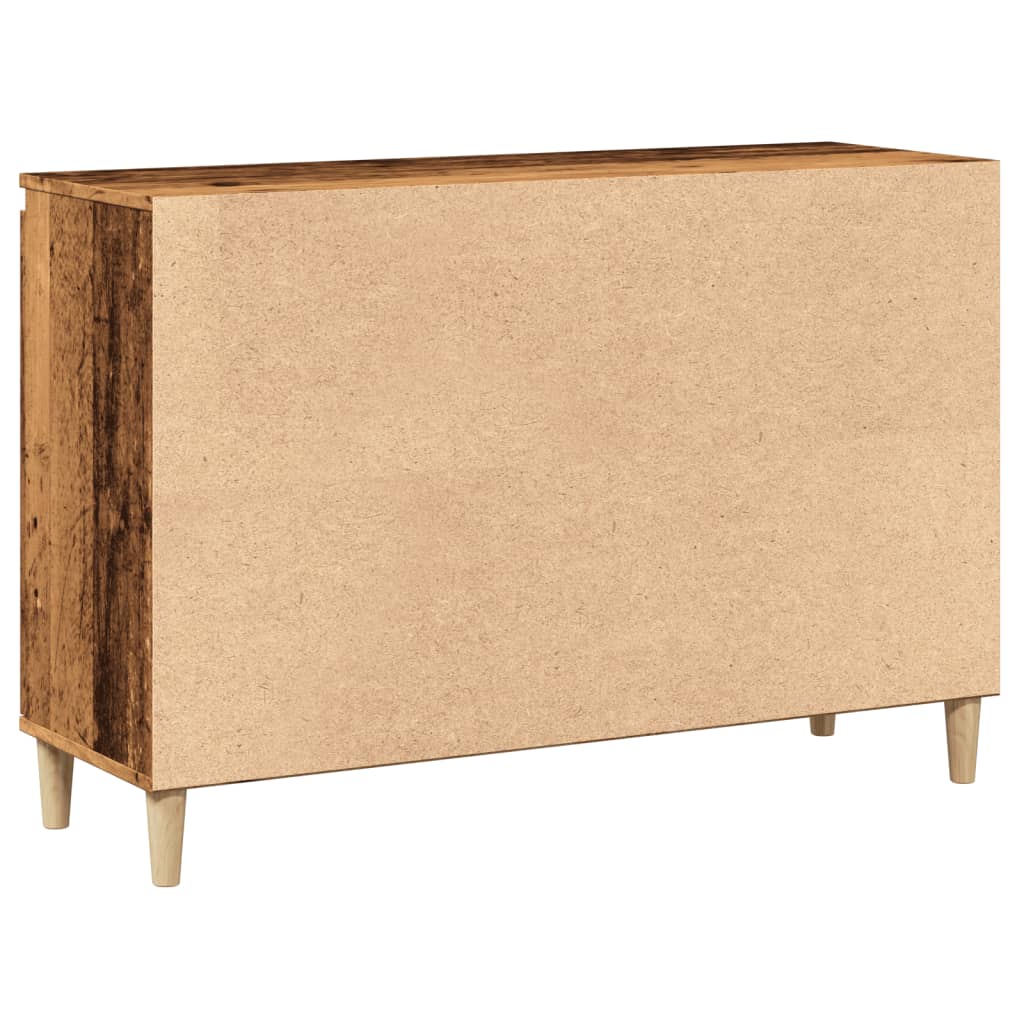 Buffet vieux bois 102x35x70 cm bois d'ingénierie - XIOS