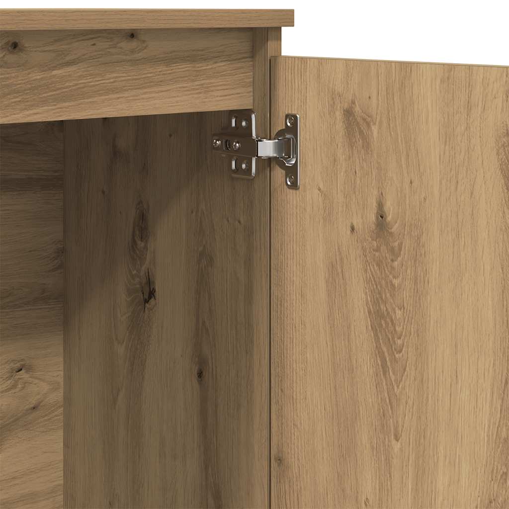 Buffet chêne artisanal 102x35x70 cm bois d'ingénierie - XIOS