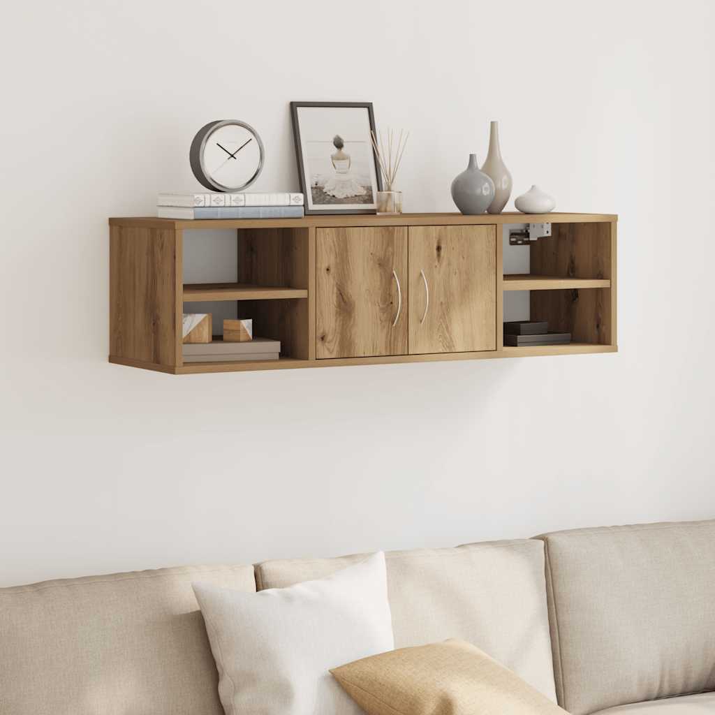 Armoire murale chêne artisanal 101x30x29 cm bois d'ingénierie - XIOS