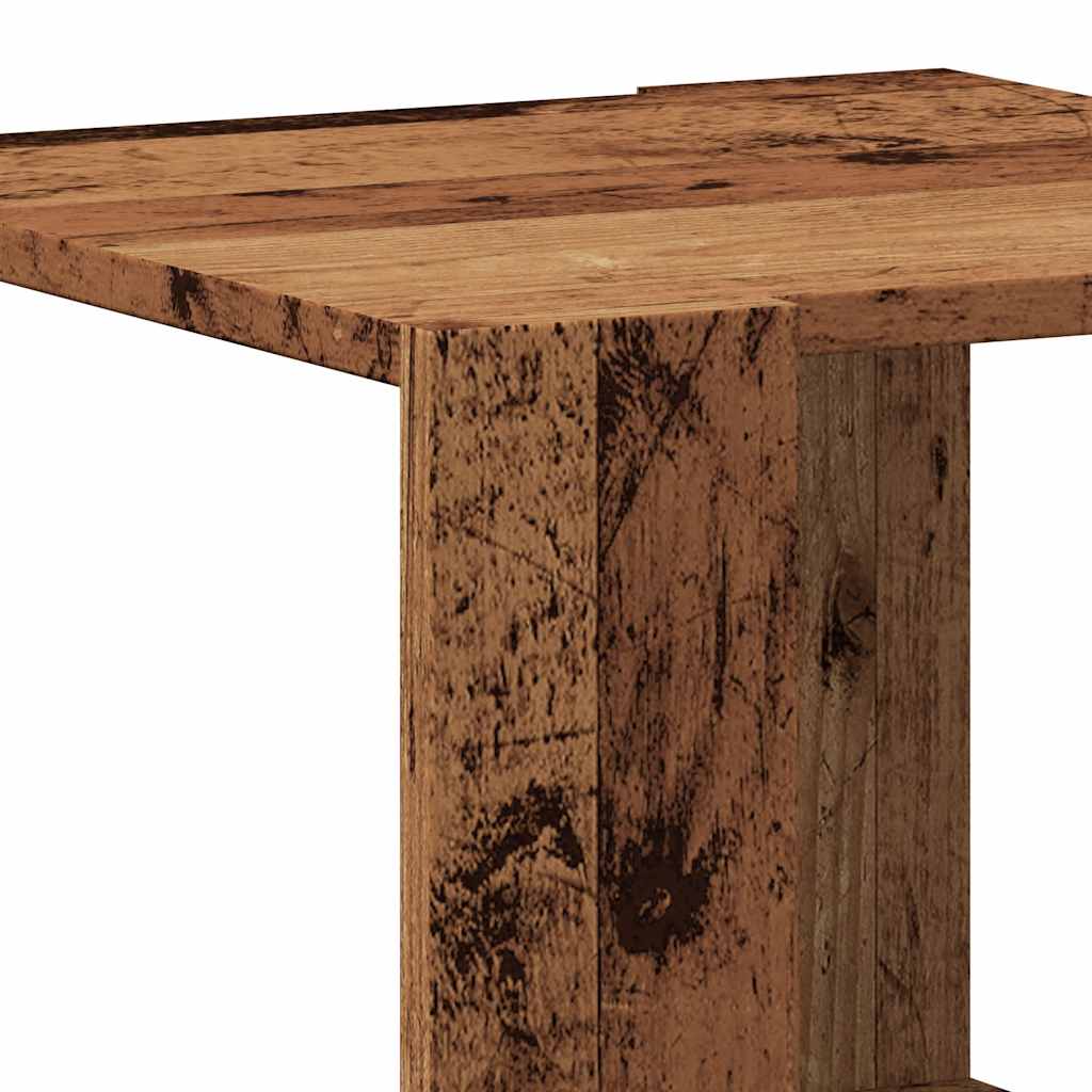 Table basse vieux bois 40x40x30 cm bois d'ingénierie - XIOS
