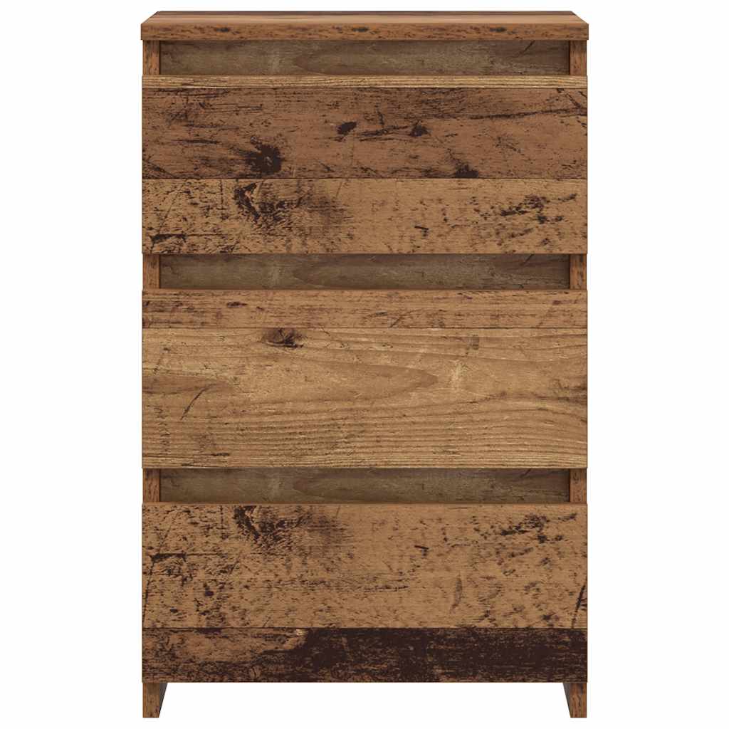 Tables de chevet 2 pcs vieux bois 40x35x62,5 cm bois ingénierie - XIOS