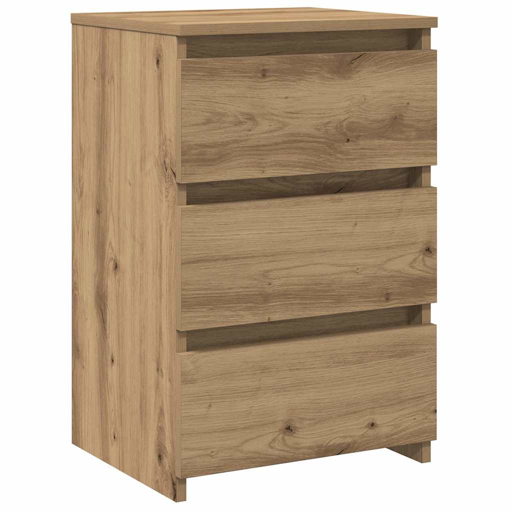 Tables de chevet 2 pcs chêne artisanal bois d'ingénierie Tables de chevet vidaXL