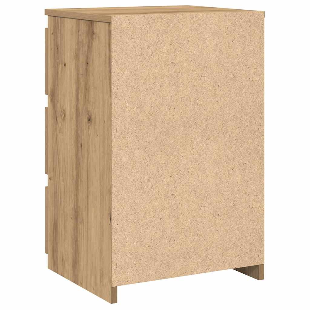 Tables de chevet 2 pcs chêne artisanal bois d'ingénierie Tables de chevet vidaXL