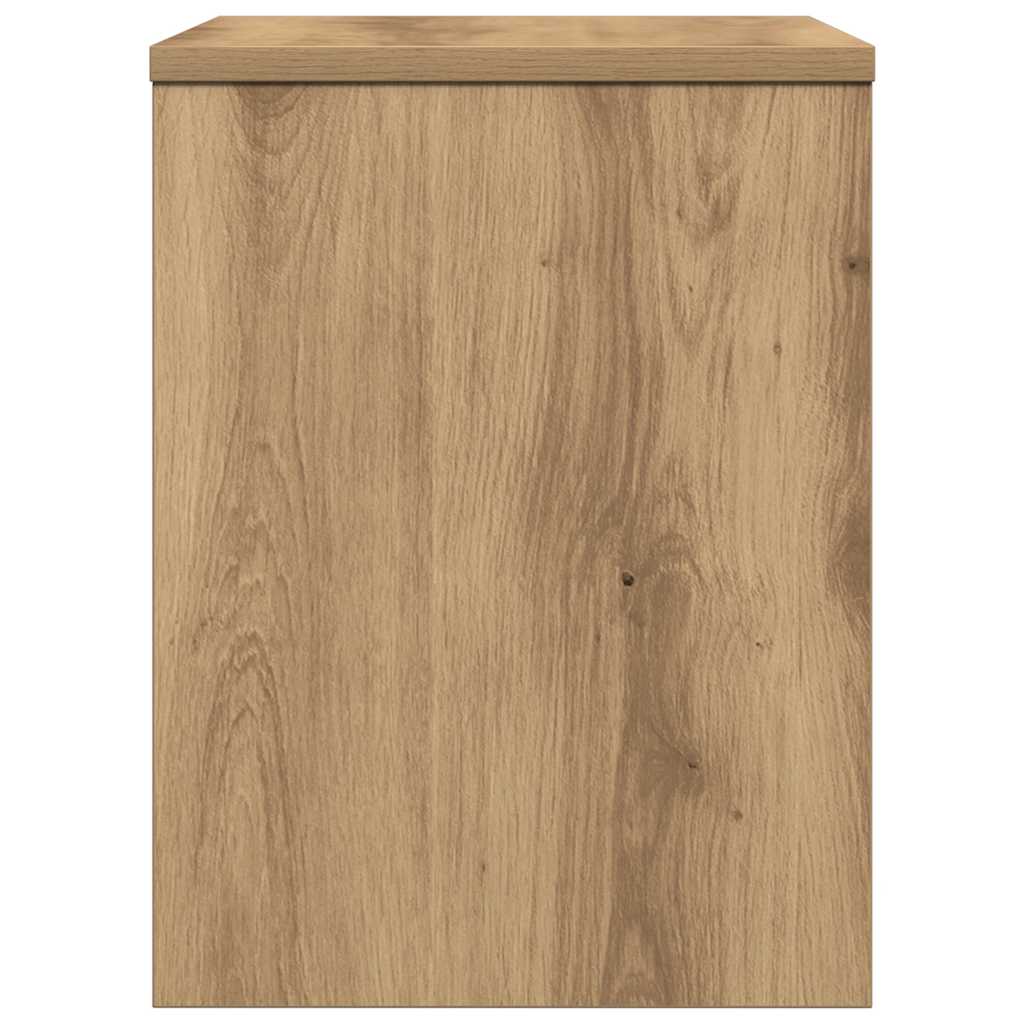 Table de chevet chêne artisanal 40x30x40 cm bois d'ingénierie - XIOS