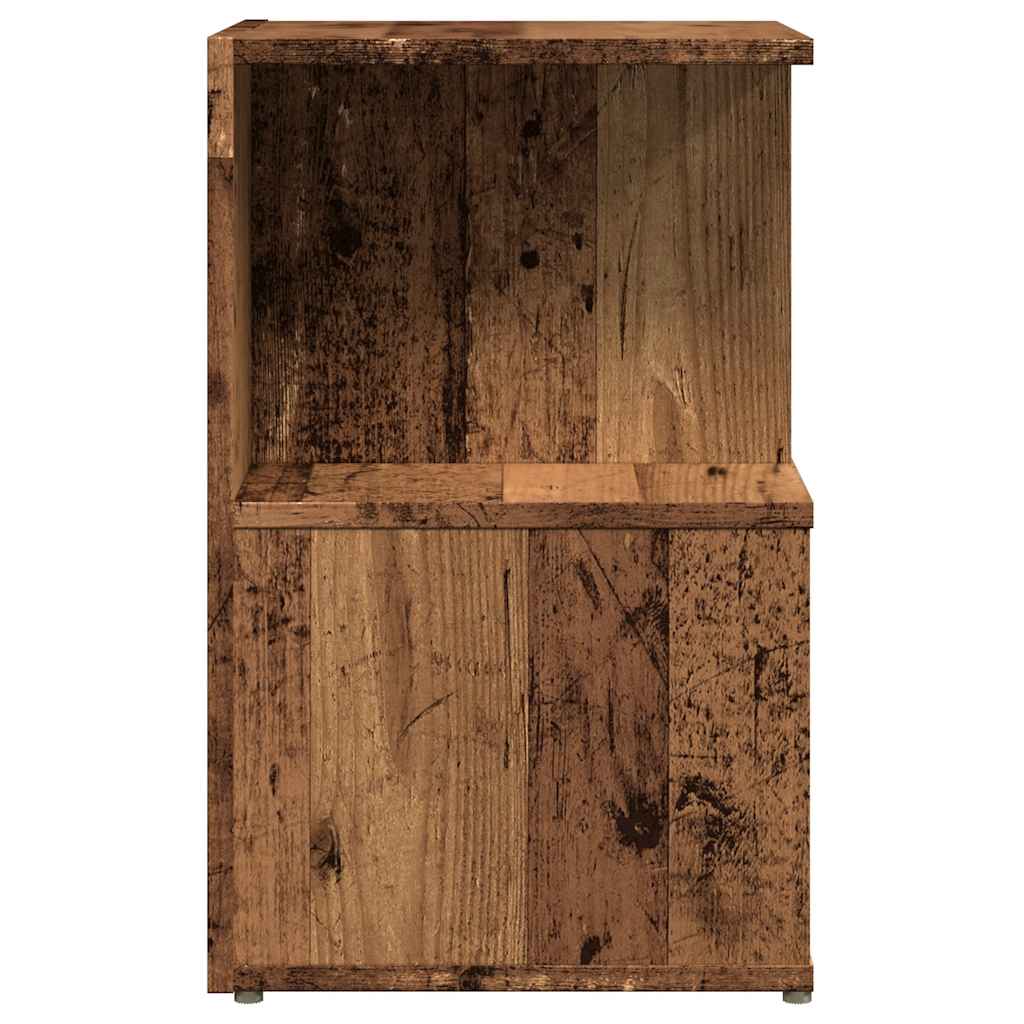 Tables de chevet 2 pcs vieux bois 35x35x55 cm bois d'ingénierie - XIOS