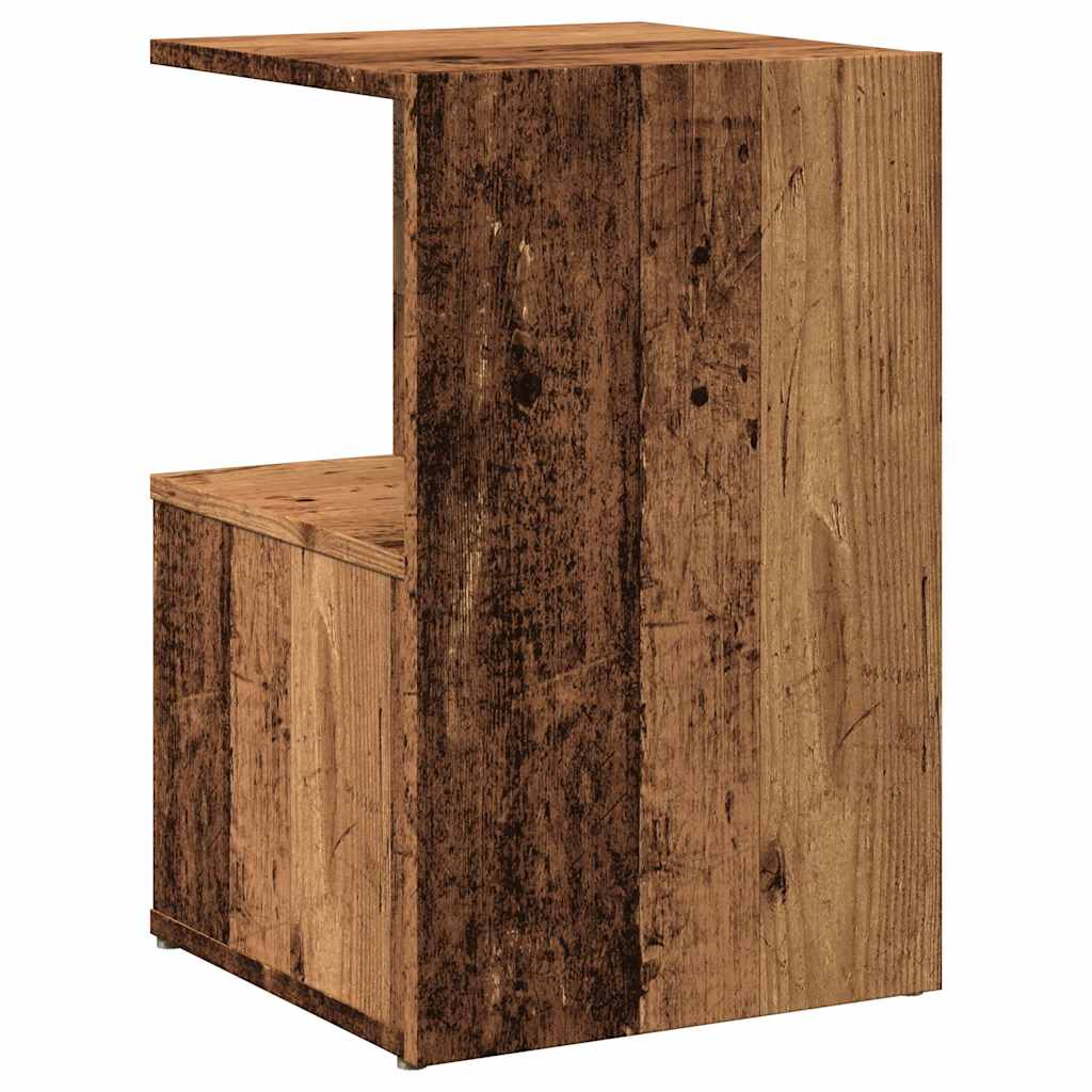Tables de chevet 2 pcs vieux bois 35x35x55 cm bois d'ingénierie - XIOS