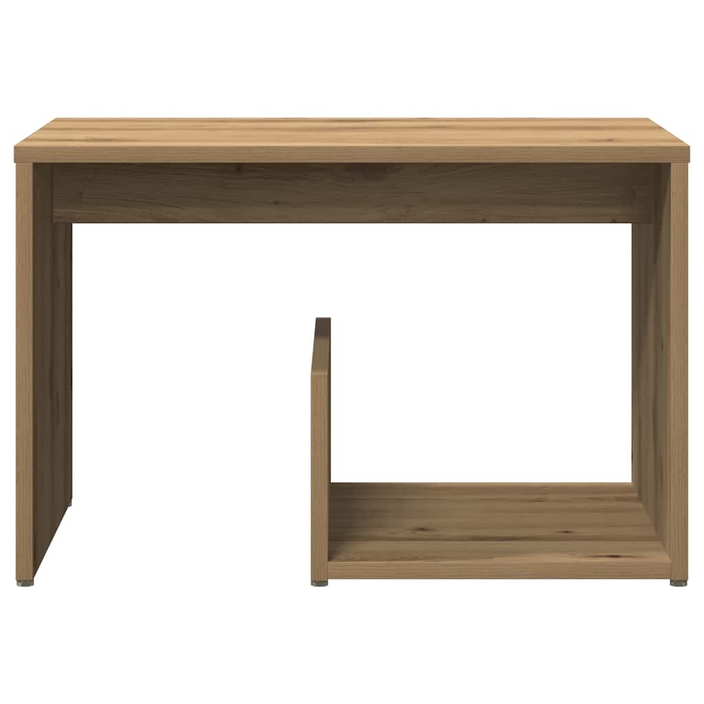 Table d'appoint chêne artisanal 59x36x38 cm bois d'ingénierie - XIOS