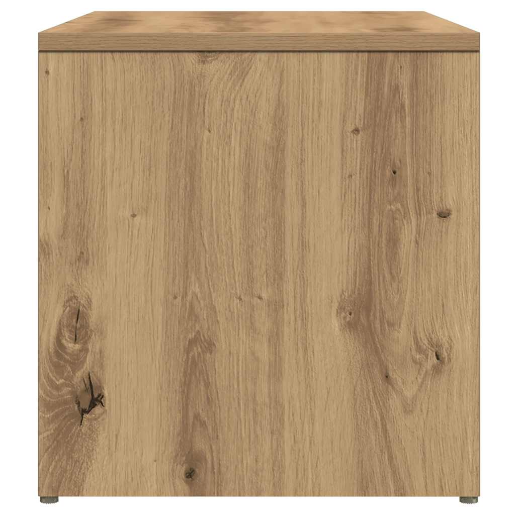 Table d'appoint chêne artisanal 59x36x38 cm bois d'ingénierie - XIOS