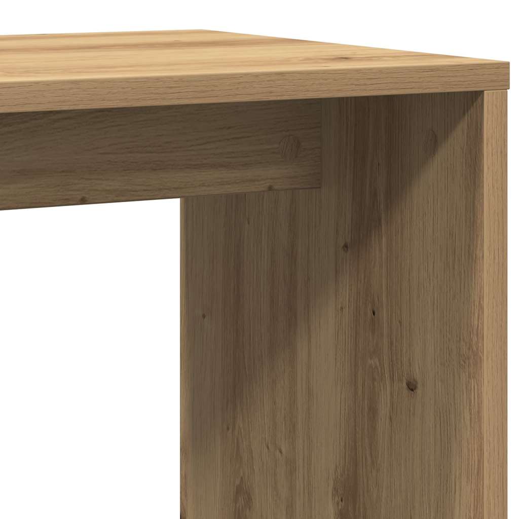 Table d'appoint chêne artisanal 59x36x38 cm bois d'ingénierie - XIOS