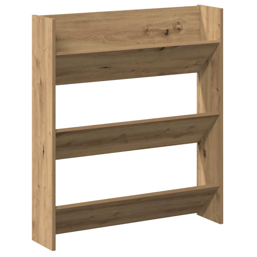Armoire à chaussures murale chêne artisanal bois d'ingénierie - XIOS