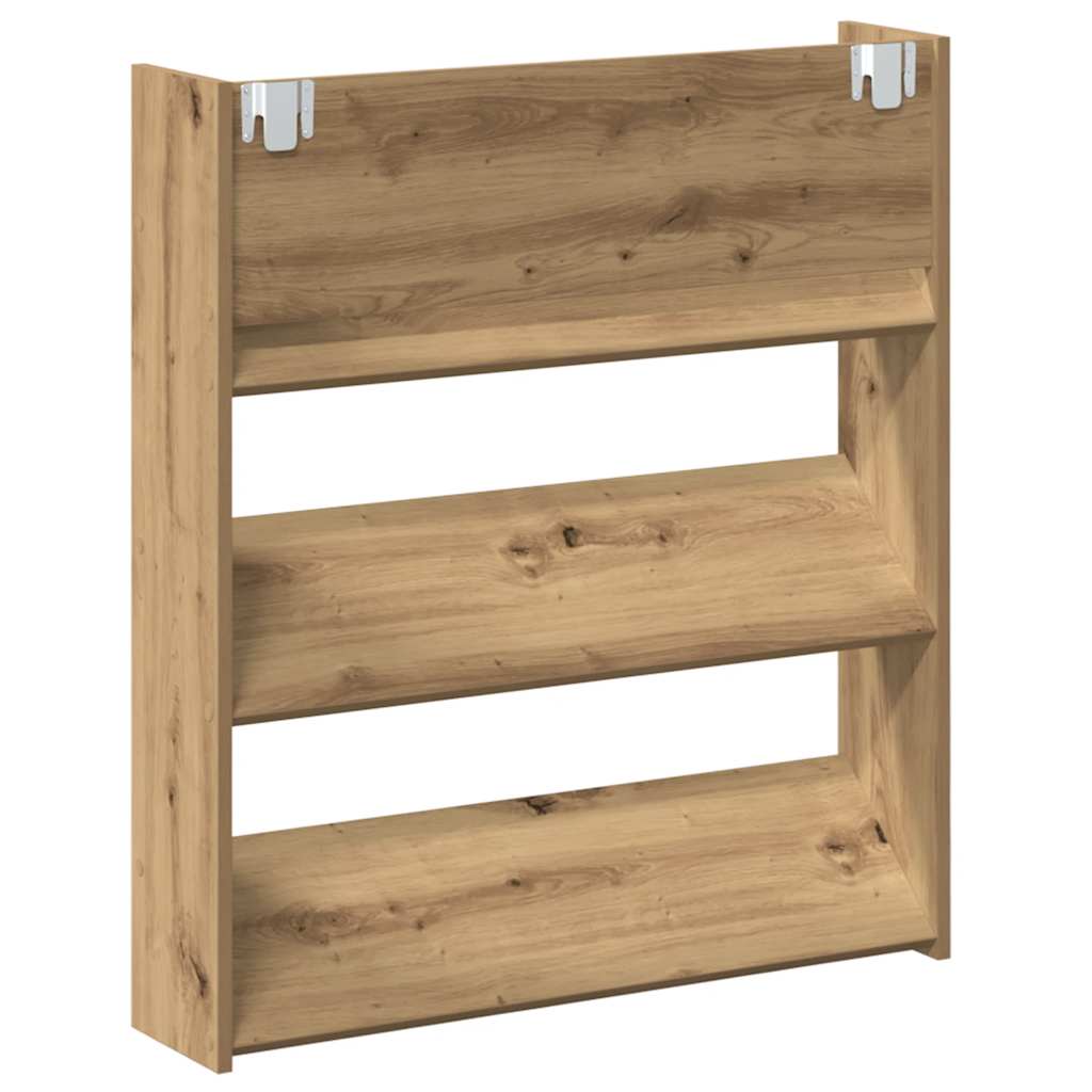 Armoire à chaussures murale chêne artisanal bois d'ingénierie - XIOS