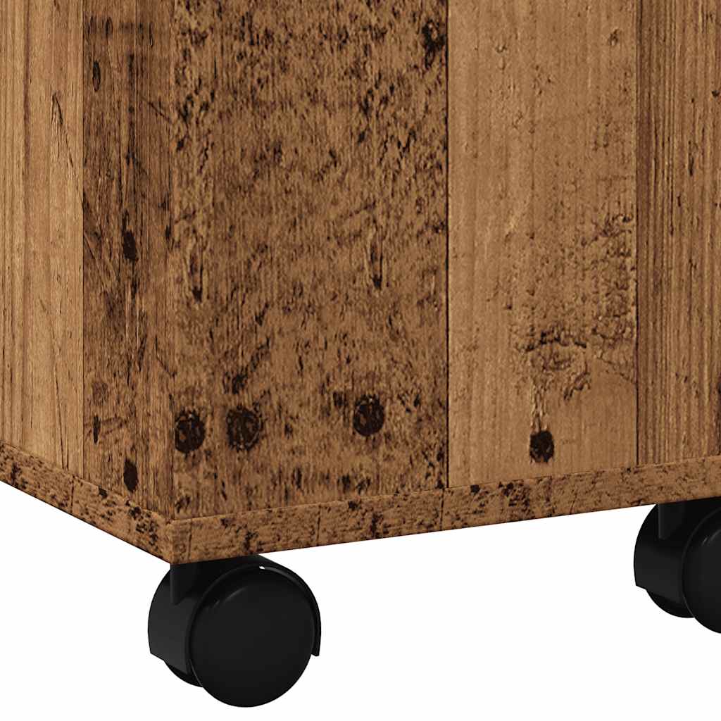 Table basse vieux bois 60x60x38 cm bois d'ingénierie - XIOS