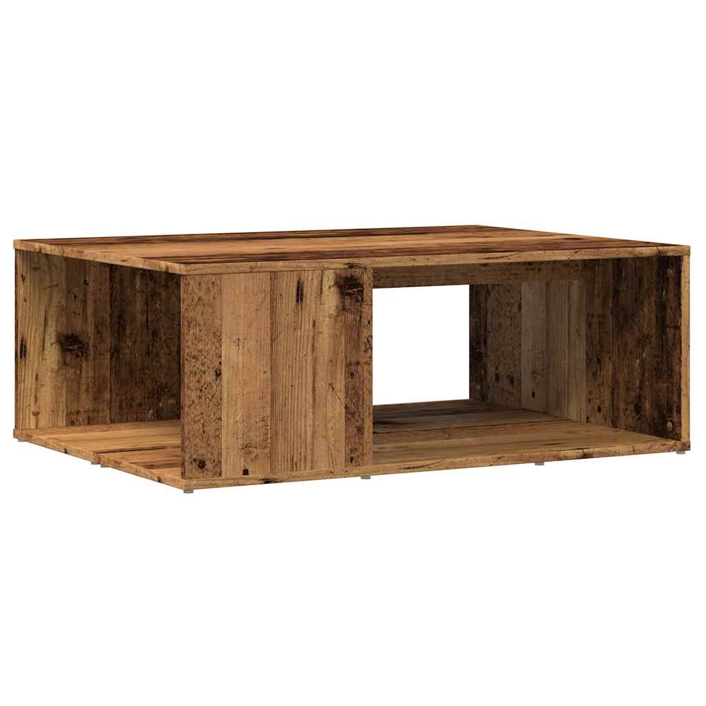 Table basse vieux bois 90x67x33 cm bois d'ingénierie - XIOS