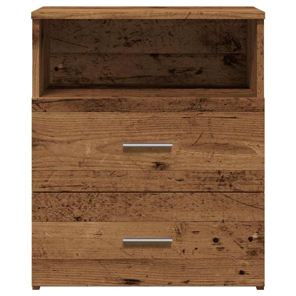 Table de chevet vieux bois 50x32x60 cm bois d'ingénierie - XIOS