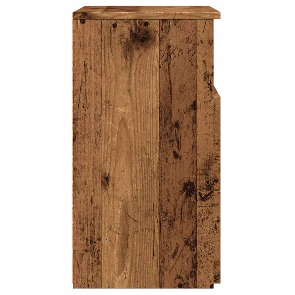 Table de chevet vieux bois 50x32x60 cm bois d'ingénierie - XIOS