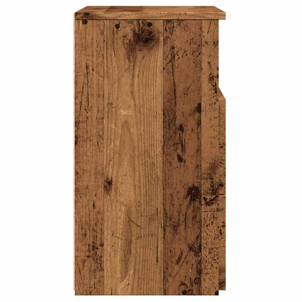 Tables de chevet 2 pcs vieux bois 50x32x60 cm bois d'ingénierie - XIOS