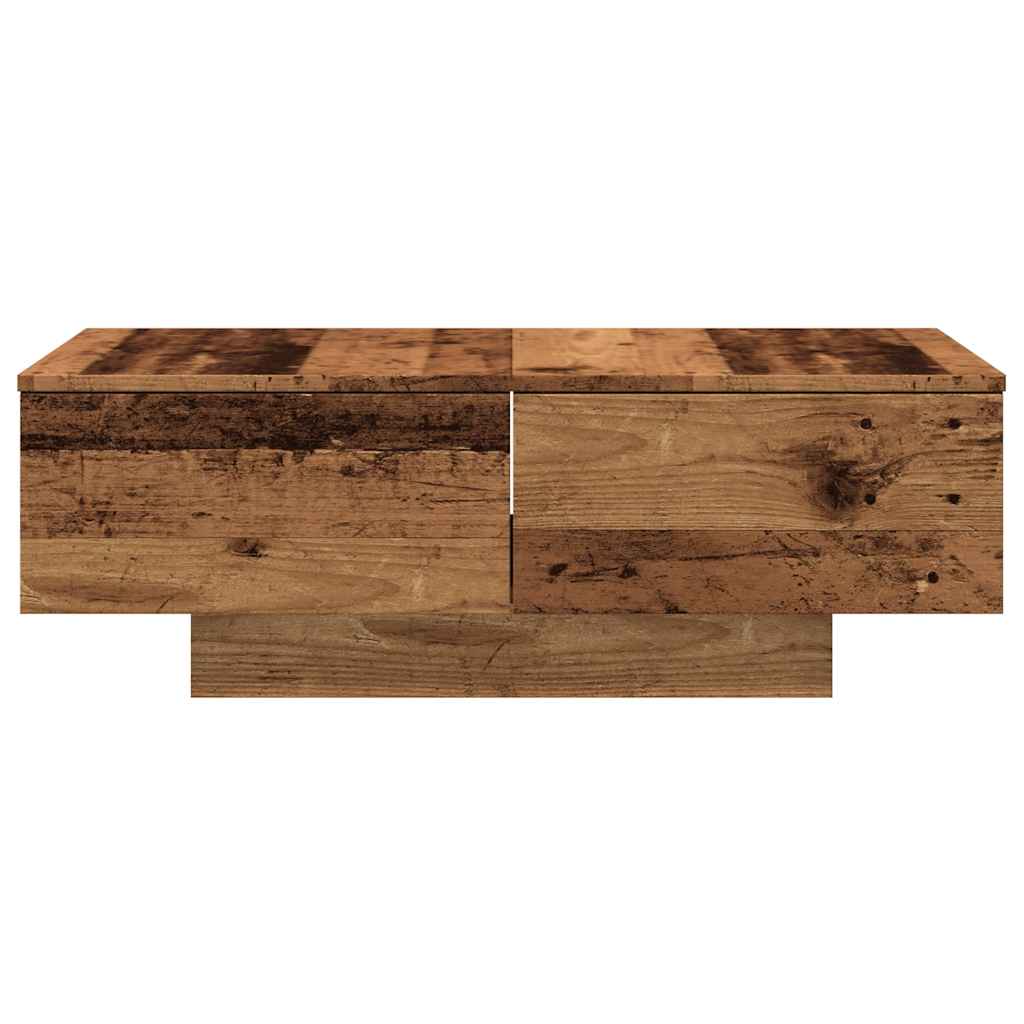 Table basse vieux bois 90x60x31 cm bois d'ingénierie - XIOS