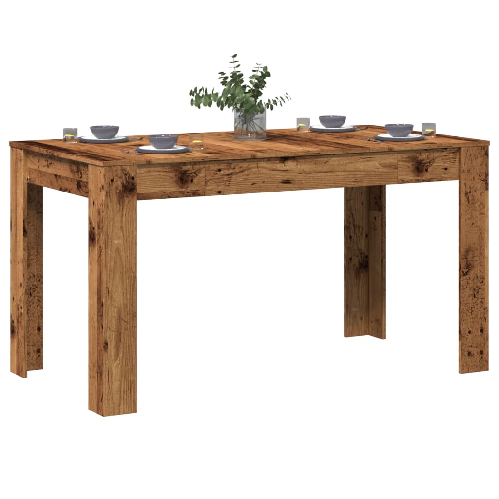 Table à manger vieux bois 140x74,5x76 cm bois d'ingénierie - XIOS