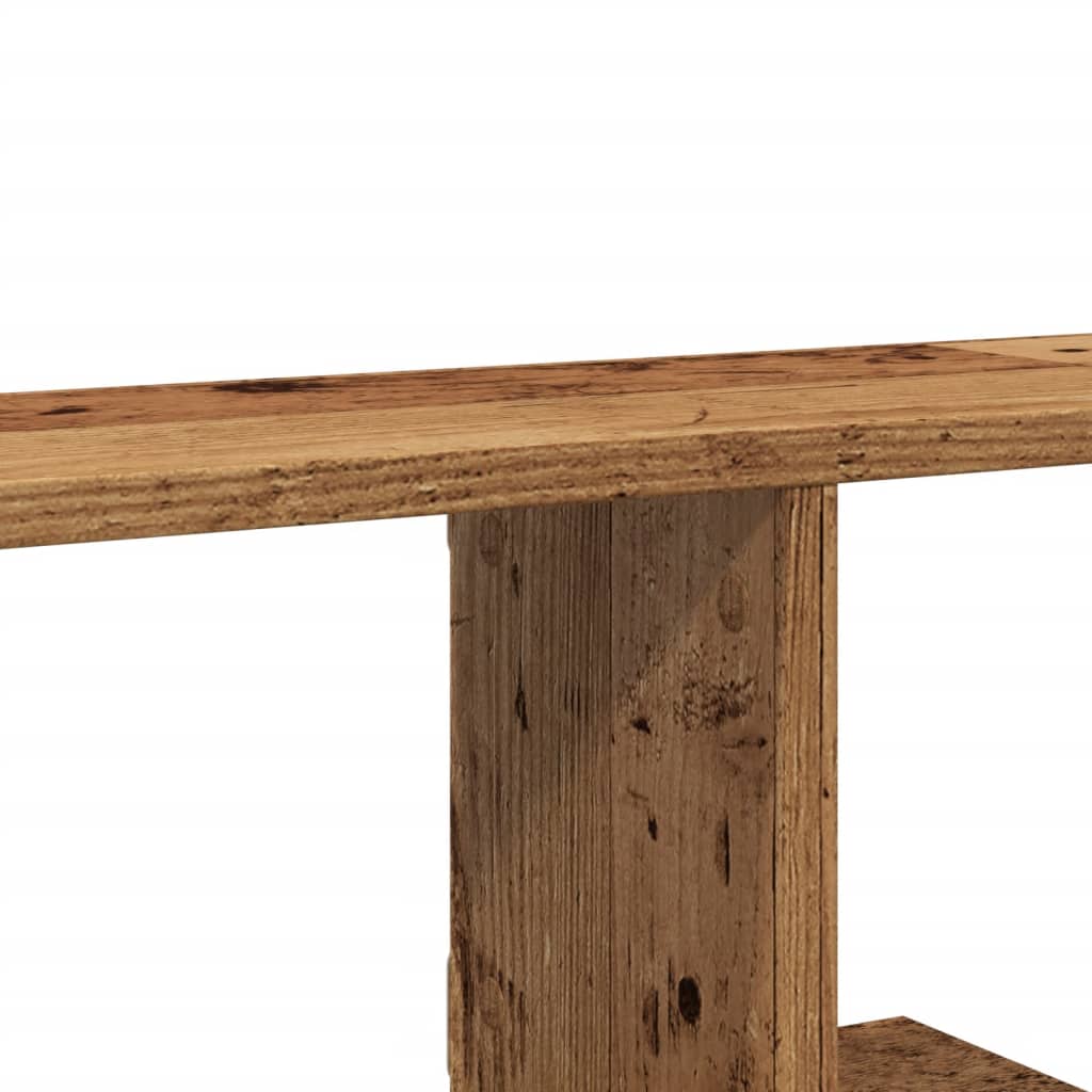 Étagère TV murale vieux bois 125x18x23 cm bois d'ingénierie - XIOS