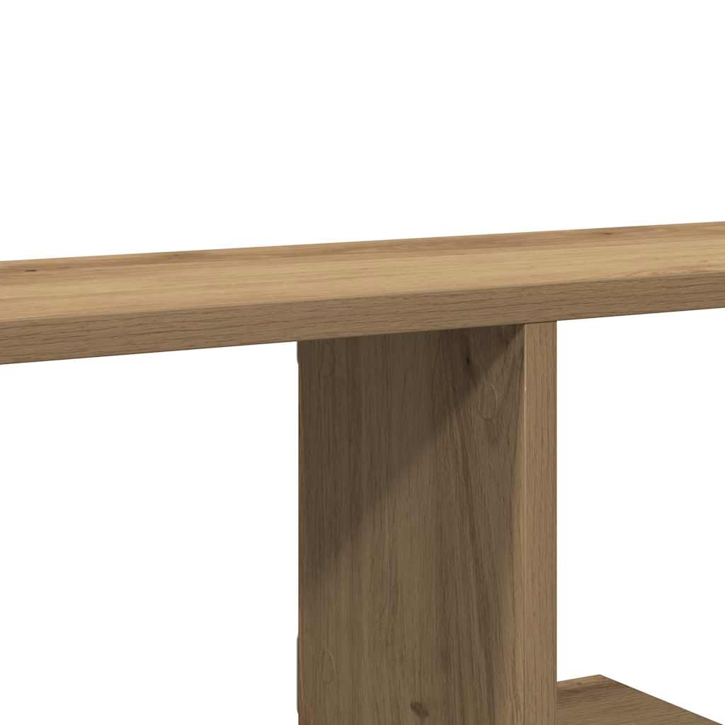 Étagère TV murale chêne artisanal 125x18x23cm bois d'ingénierie - XIOS