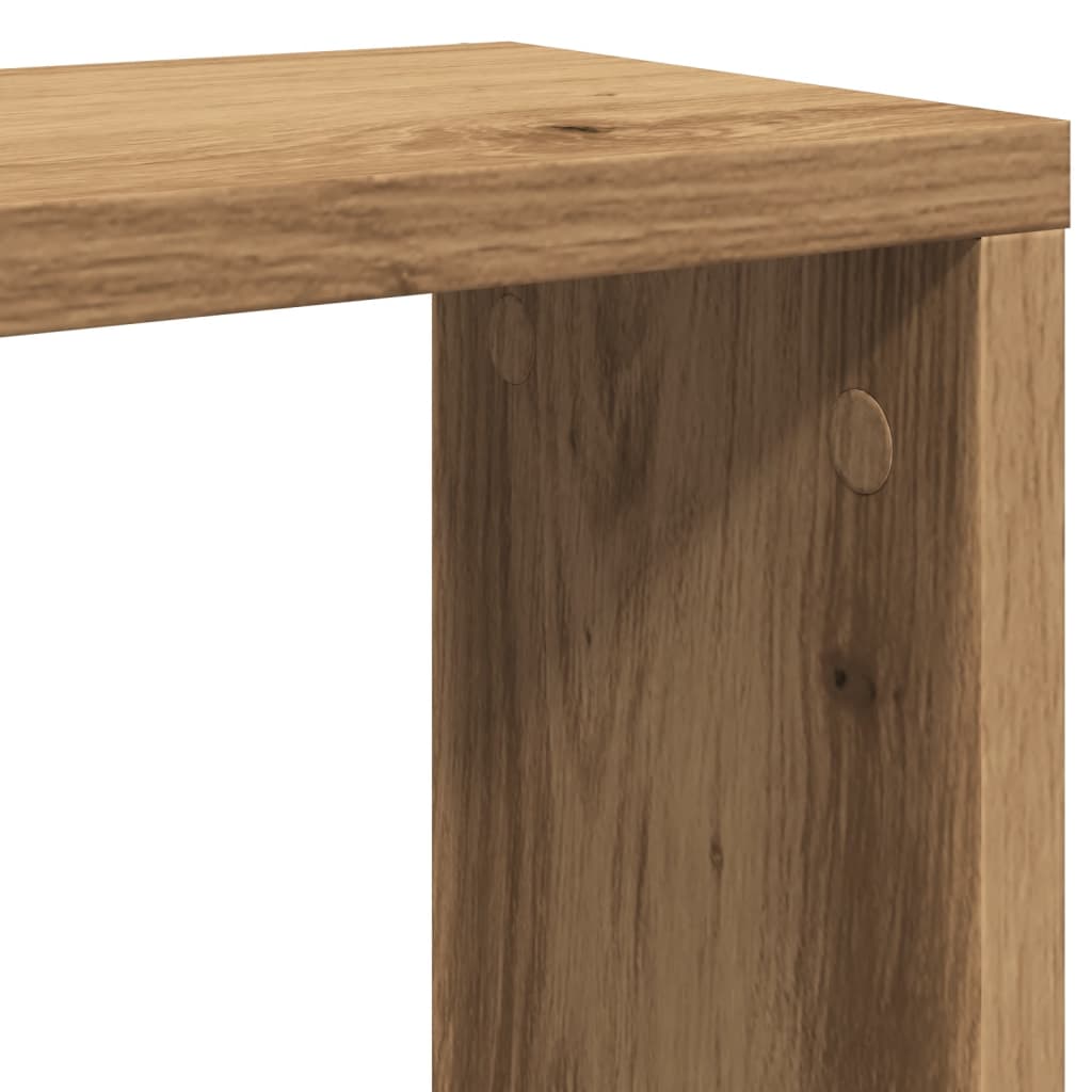 Étagères cube murales 4 pcs chêne artisanal bois d'ingénierie - XIOS