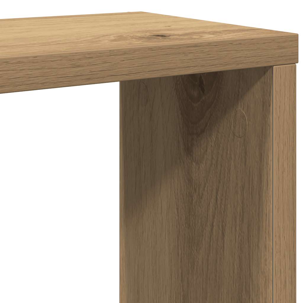 Étagères cube murales 6 pcs chêne artisanal bois d'ingénierie - XIOS