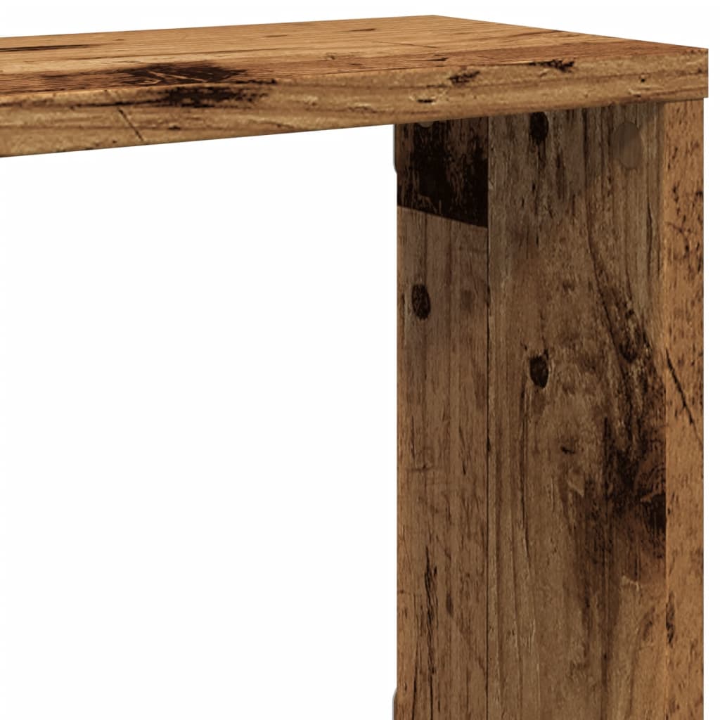 Étagères cube murales 2 pcs vieux bois 100x15x30 cm - XIOS