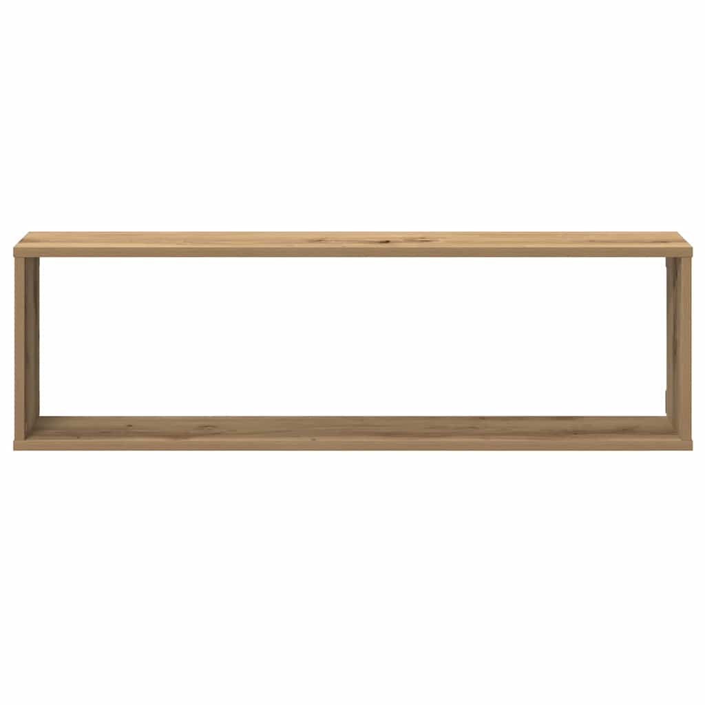 Étagères cube murales 4 pcs chêne artisanal 100x15x30 cm - XIOS