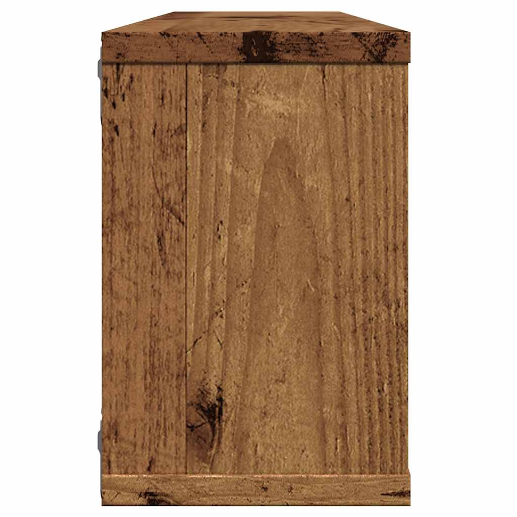 Étagères murales cube 2 pcs vieux bois 60x15x23 cm - XIOS